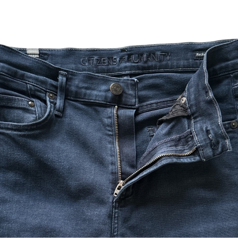 CITIZENS OF HUMANITY Rocket High Rise Skinny Dark Wash Denim Jeans - Picture 7 of 8